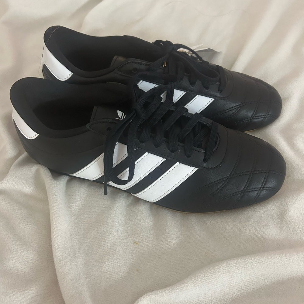Adidas Black and White Athletic Shoes